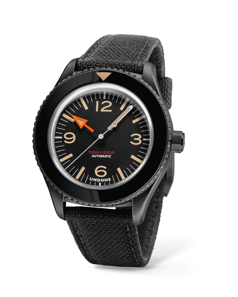 UNDONE Watches Basecamp Classic Blackout Automatic basecamp-classic-blackout 40 mm kol saati