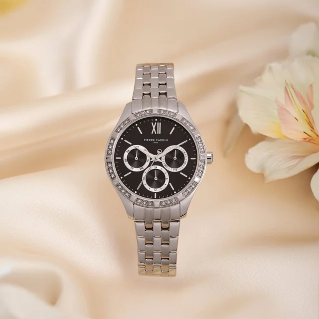 Éclat Luxe Stainless Steel Silver with Stainless Steel Silver Strap CF.1033.MS.2 kol saati