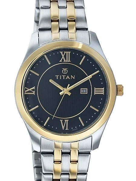 Titan Two-tone Regalia Dress Watch with Precision Quartz Movement and Matching Bracelet #9