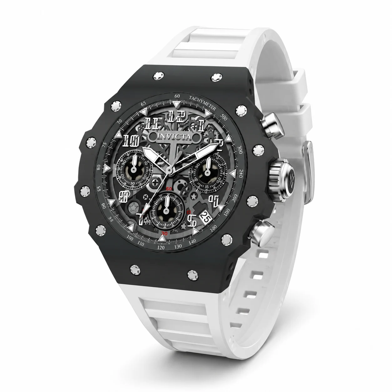 Invicta Racing Apexium Watch - 41mm, White (69618) 41 mm kol saati