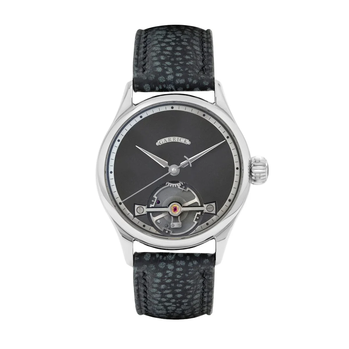 Garrick Deadbeat Seconds Frosted Black Dial S2-DBS-BK 42 mm kol saati