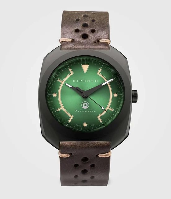 Direnzo DRZ 02 green – no date (PVD) kol saati