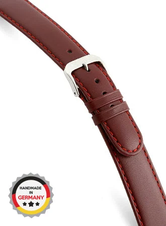RIOS Leather Strap Arizona - Burgundy - Saddle Leather 4611/RI kol saati