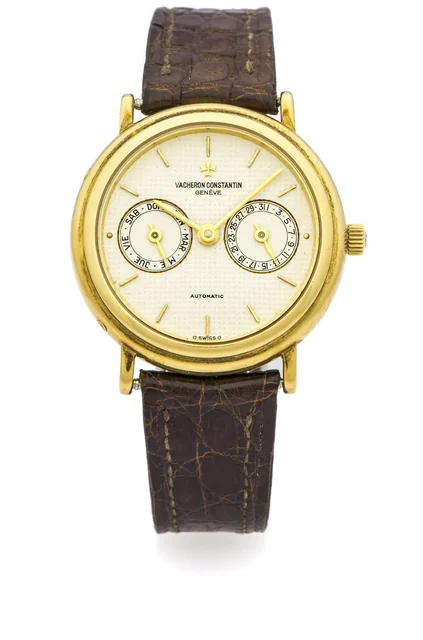 Vacheron Constantin VACHERON CONSTANTIN REF. 46008 DAY AND DATE YELLOW GOLD A fine and rar