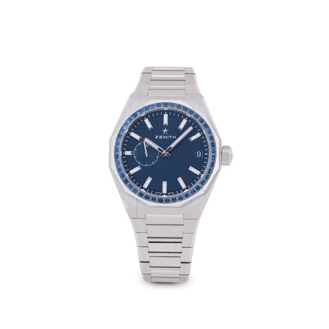 Zenith ZENITH, REF. 16.9300.3620/51.I001, DEFY SKYLINE, BLUE SAPPHIRE BEZEL, STAINLESS STE