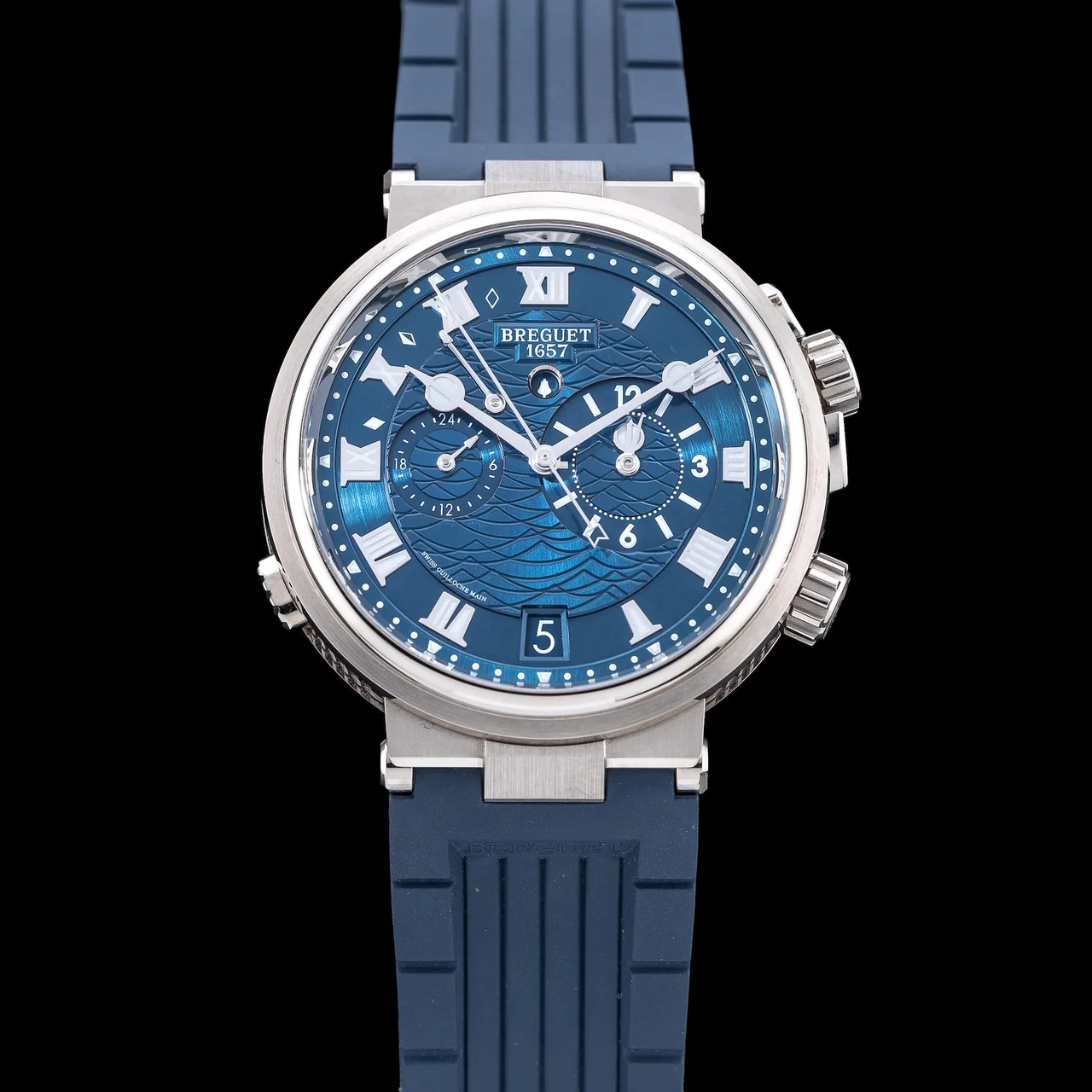 Breguet Marine Alarme Musicale 5547 210009N43361 40 mm kol saati