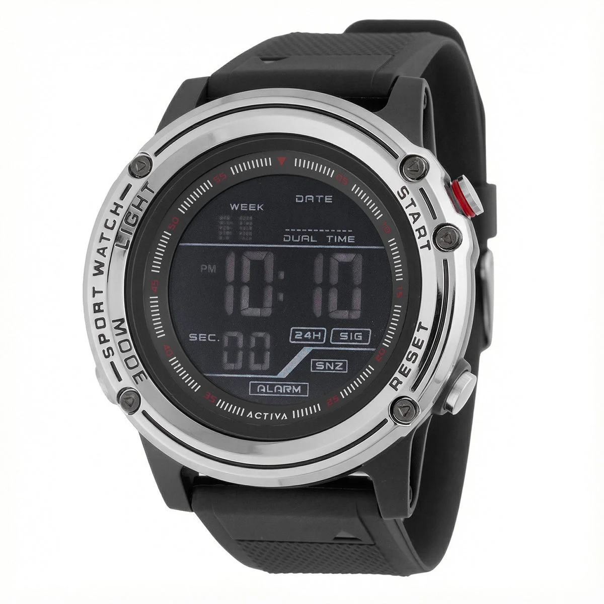 Activa Voyager of Time X Invicta Digital Watch - 52mm. Black (ACW8125-006) 52 mm kol saati
