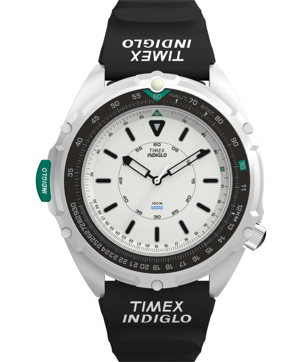 Timex Intrepid Reissue 46mm Synthetic Rubber Strap Watch TW2Y05800 46 mm kol saati
