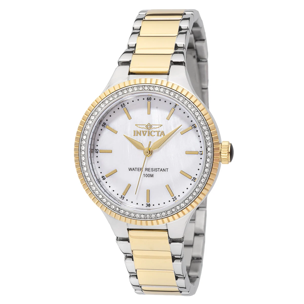 Invicta Angel Celertis Watch w/ Mother of Pearl Dial - 38mm. Gold. Steel (49755) 38 mm kol saati