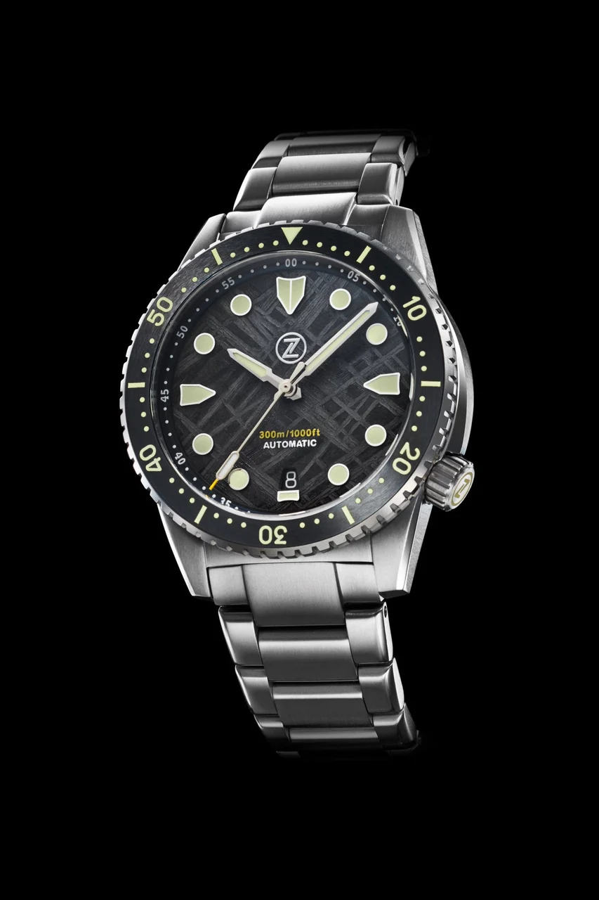 Zelos Mako V3 300m Ti 'Graphite' Meteorite 20 mm kol saati