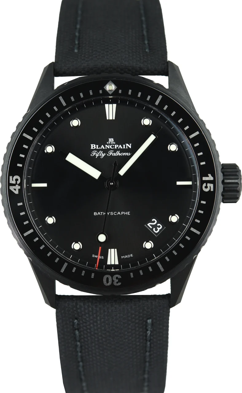 Blancpain Fifty Fathoms Bathyscaphe PRE1649 44 mm kol saati
