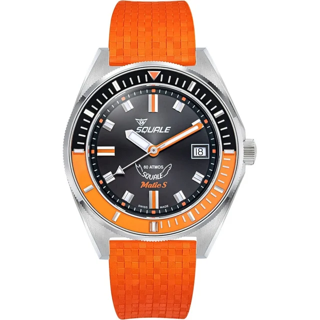 Squale MATICBKOBK.MROR Matic S Orange Mosaic kol saati