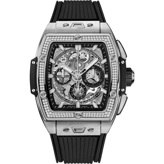 Hublot Spirit of Big Bang Titanium Diamonds 642.NX.0170.RX.1104 kol saati