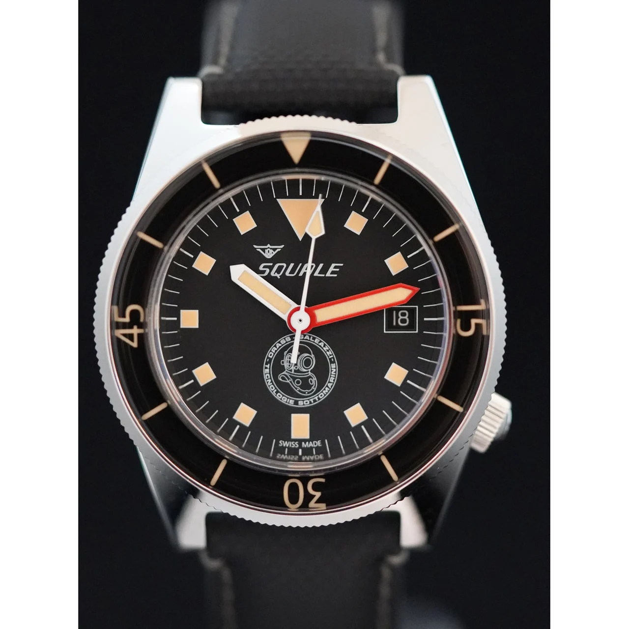 Squale Drass Galeazzi 210009N32110 42 mm kol saati