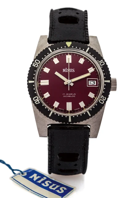Nisus Large Dive Watch Steel 9611 kol saati