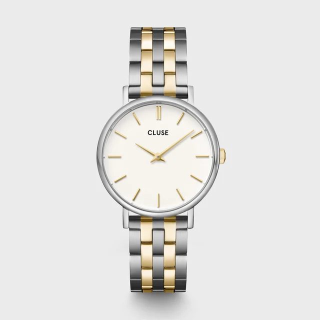 CLUSE Pavane Petite 2.0 Watch Steel, Coconut Milk, Two-Tone CW14802 kol saati