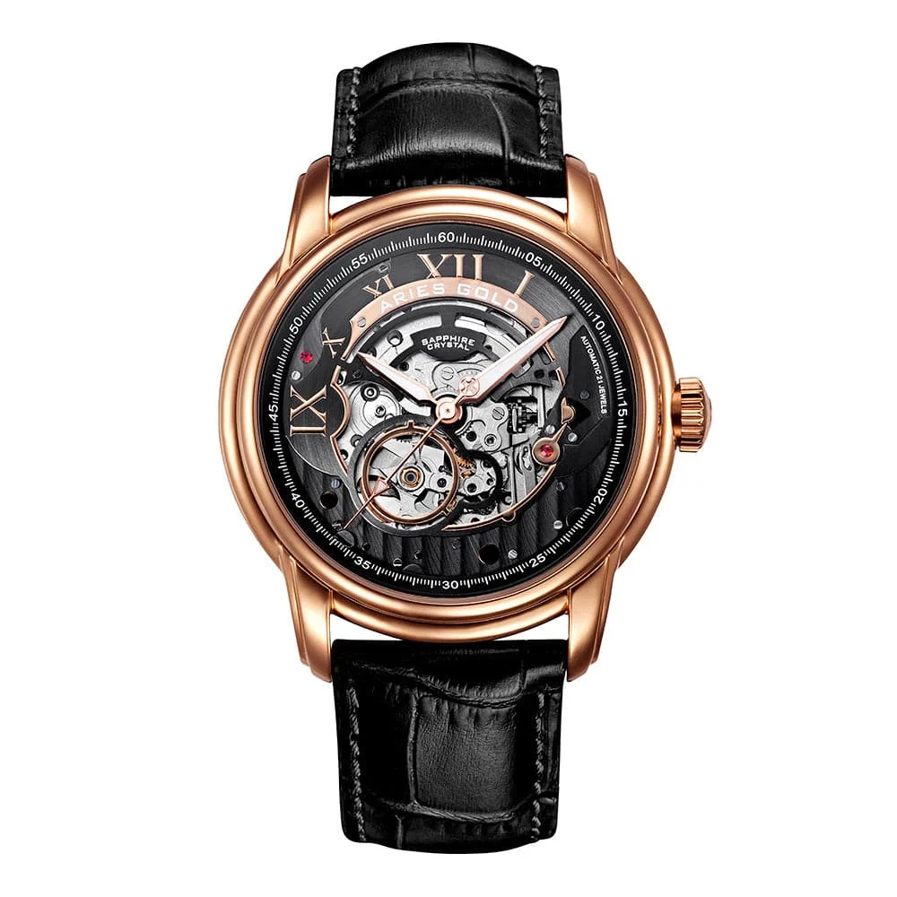 Aries Gold Toro G 9005 RG-BK2 43 mm kol saati