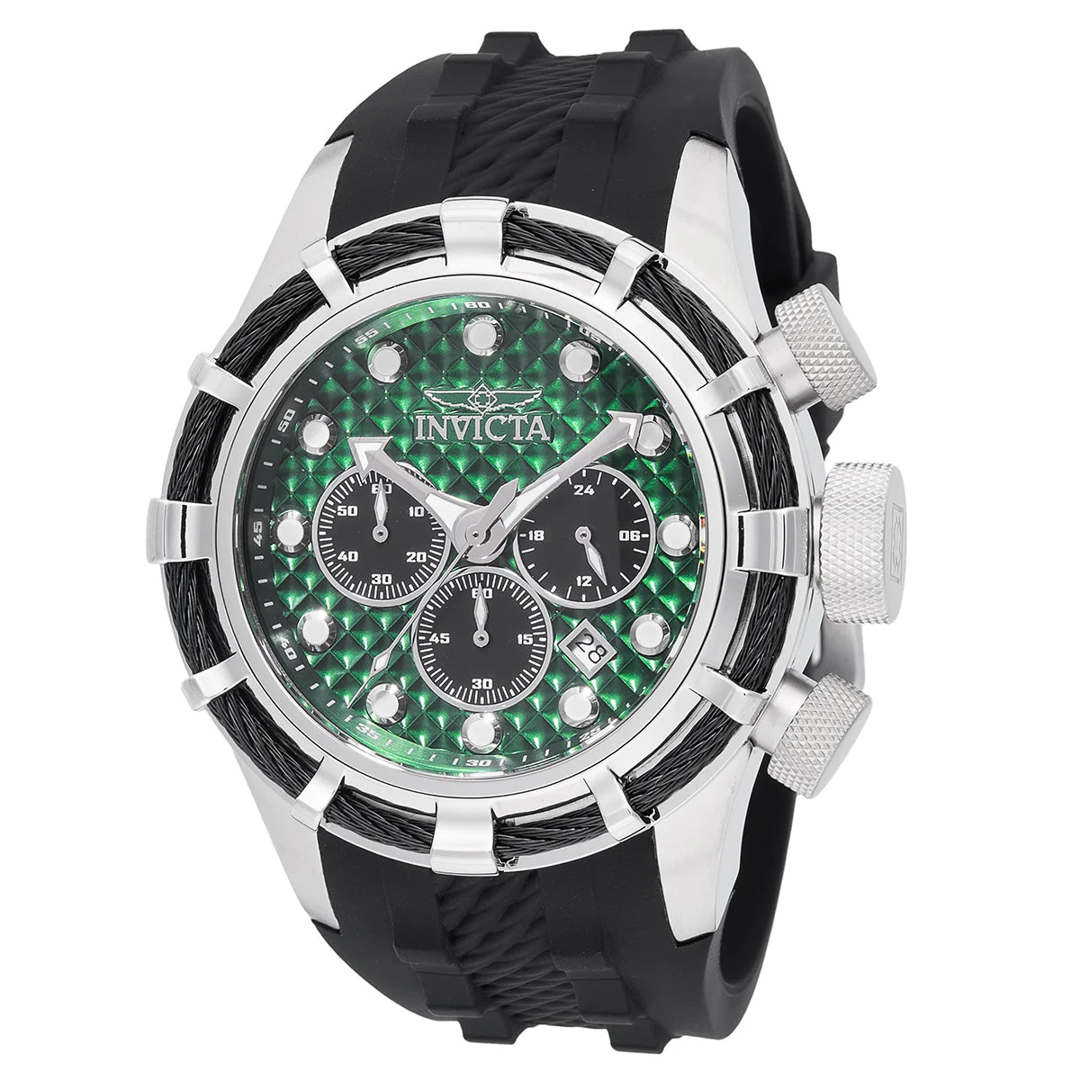 Invicta Bolt Vexidian Watch - 50mm, Black (49165) 50 mm kol saati