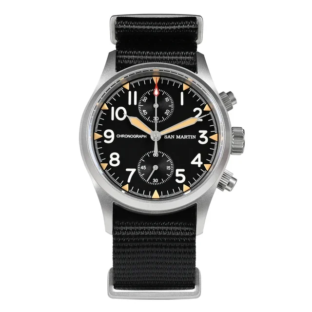 San Martin 55973686-black-chronograph kol saati