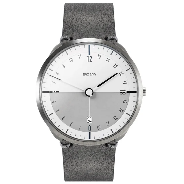 Botta TRES 24 Three Hand 24-Hour Swiss Quartz Watch with a 40mm Titanium Case #481910 kol 