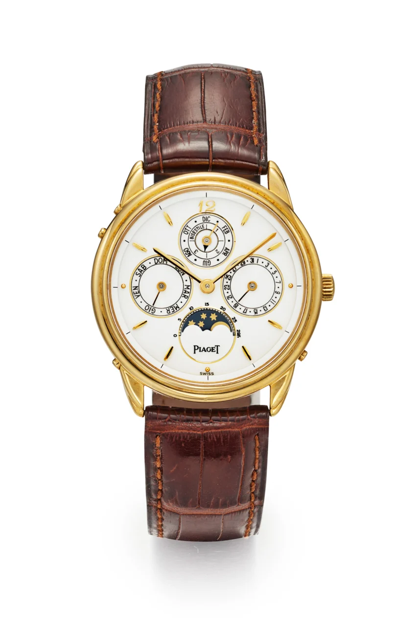 Piaget PIAGET REF. 15918, GOUVERNEUR LEAP-YEAR PERPETUAL CALENDAR AND MOON PHASES, 18K YELLOW GOLD kol saati