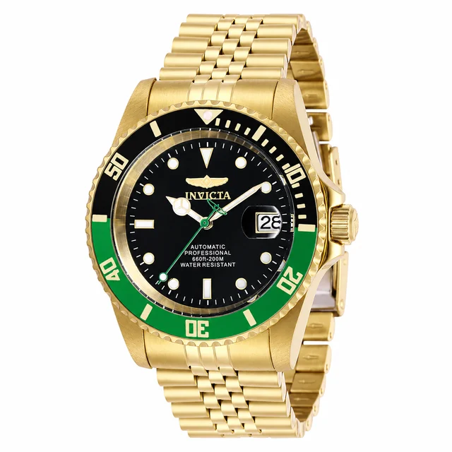 Invicta Pro Diver Navigator Automatic Watch - 42mm. Gold (29184) kol saati