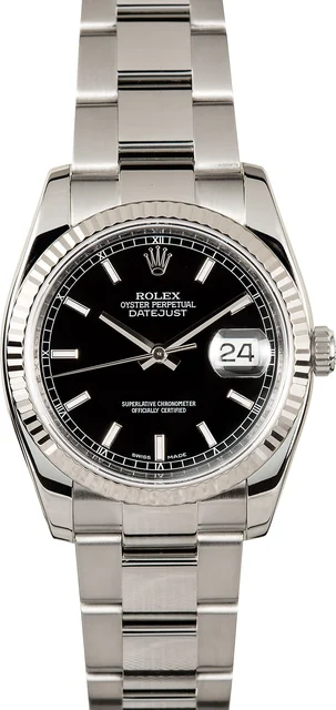 Rolex Datejust 116234 Steel Oyster Bracelet 116234BKRO kol saati