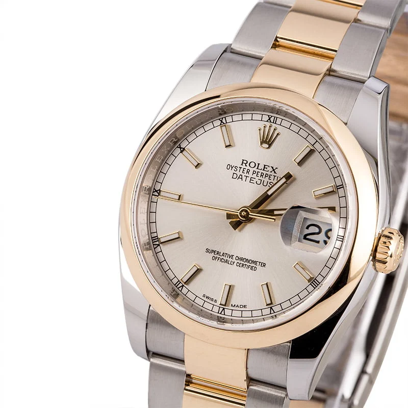 Rolex Datejust 116203 Silver Dial 116203SSO 36 mm kol saati