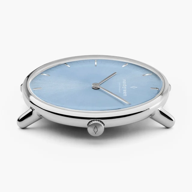 Nordgreen Native 28mm - Silver - Ice Blue Sunray Dial WATCHNR28SIIS kol saati