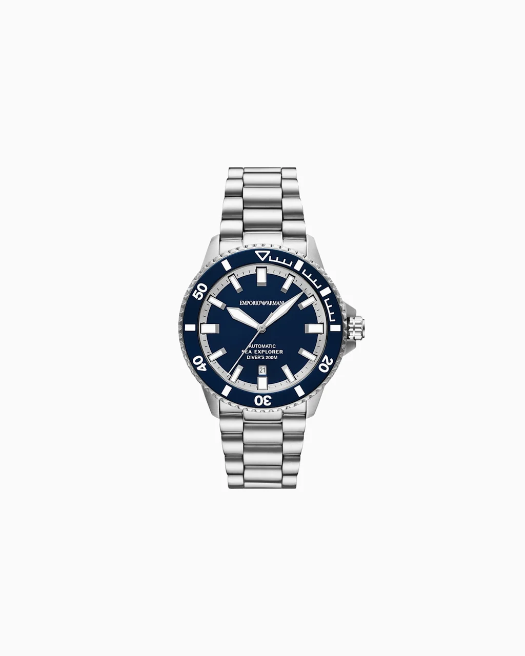 Emporio Armani Sea Explorer Automatic Stainless Steel Watch AR60087 42 mm kol saati