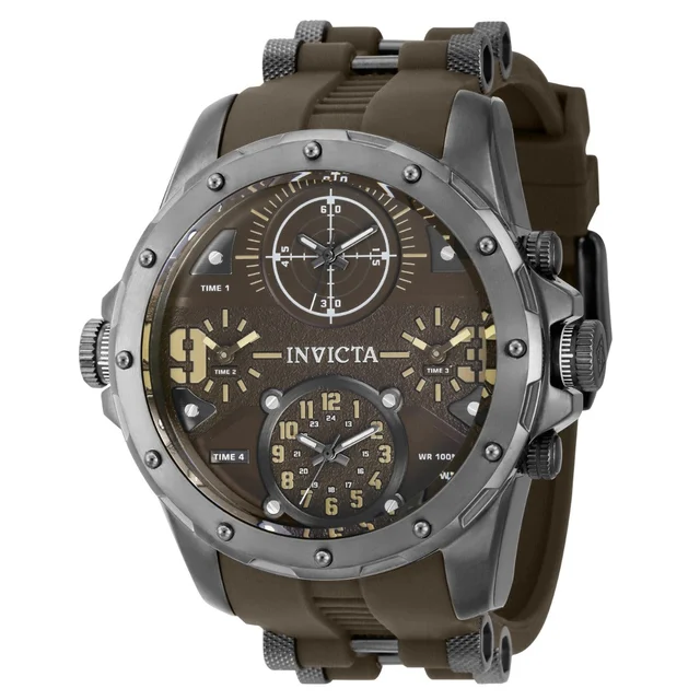 Invicta Coalition Forces Sniper Watch - 50mm. Grey, Brown (39357) kol saati