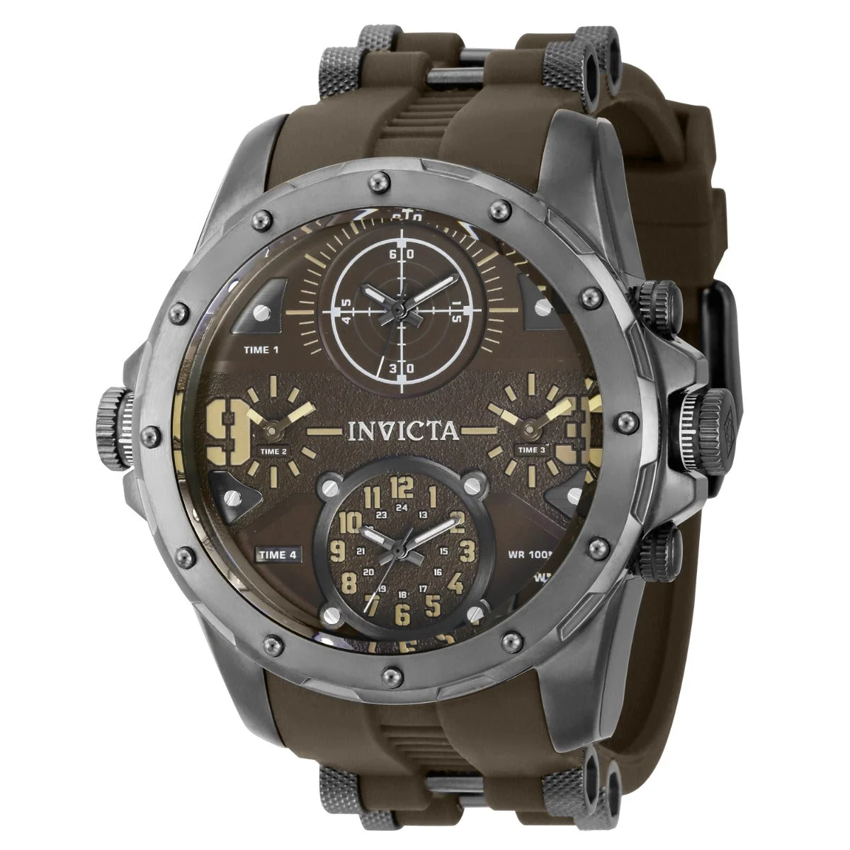 Invicta Coalition Forces Sniper Watch - 50mm. Grey, Brown (39357) 50 mm kol saati