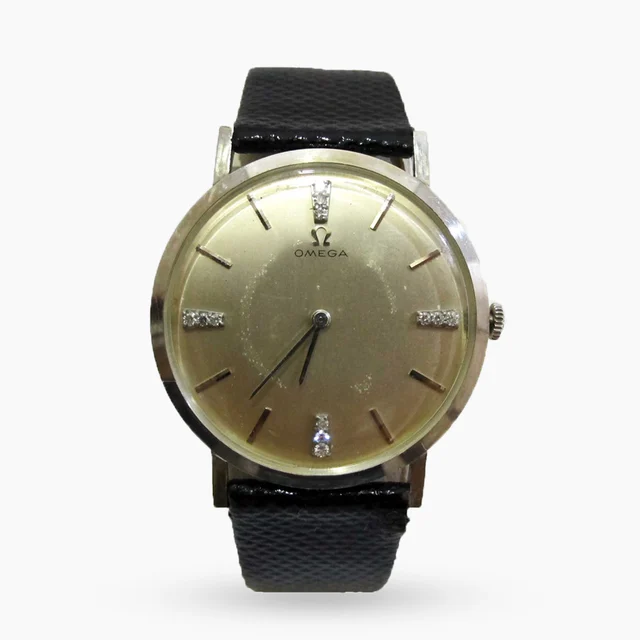 OMEGA Vintage Classic with diamond dial 14k white gold-34mm OMEGA-Vintage Classic with dia