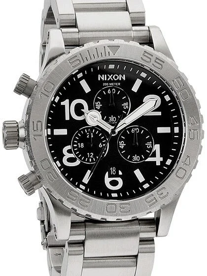 Nixon Chrono Watch with Timer Functions and Left Side Pushers and Crown #A037-000 kol saat