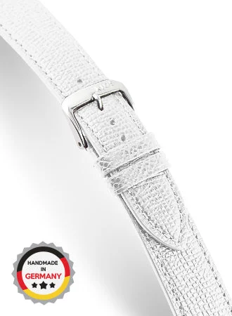 RIOS Grained Leather French - White - Genuine Cowhide 4501/RI kol saati