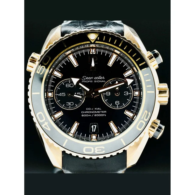 OMEGA Planet Ocean 600M Co-Axial Master Chronometer Chronograph 45.5mm Sedna Gold 215.63.4