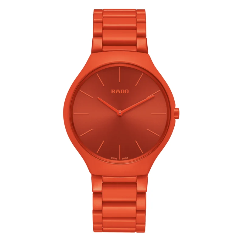 Rado True Thinline Les Couleurs™ Le Corbusier Powerful orange 4320S R27095652 39 mm kol saati