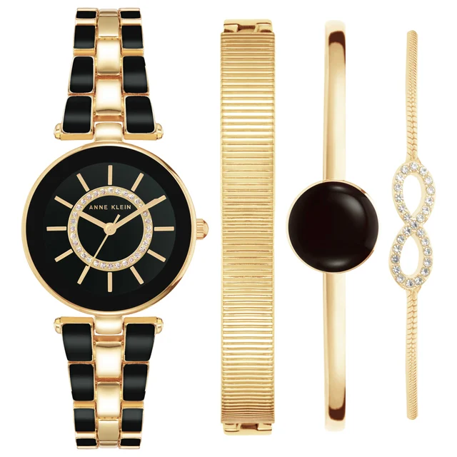 Anne Klein AK-3286BKST kol saati