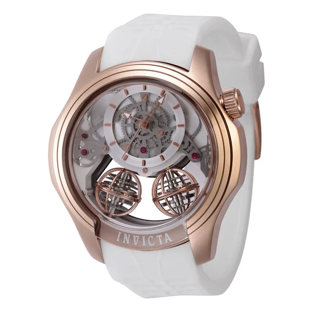 Invicta Specialty Twin-Axis Watch w/ Skeleton Dial - 46mm. White (47376) kol saati
