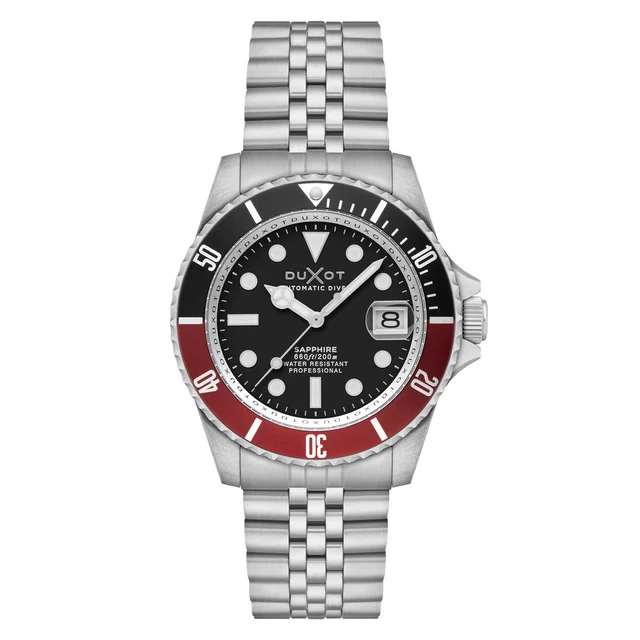 Duxot Atlantica Automatic Dive Watch with Jade Black Dial #DX-2057-88 kol saati