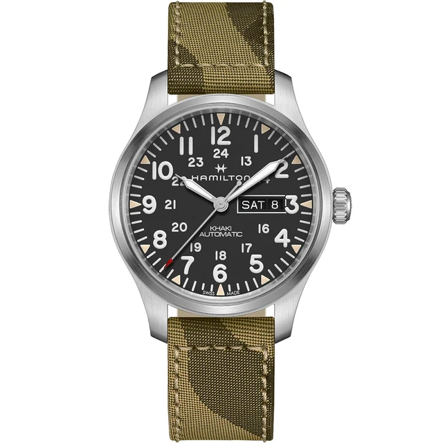 Hamilton Khaki Field DAY DATE AUTO H70535031 kol saati