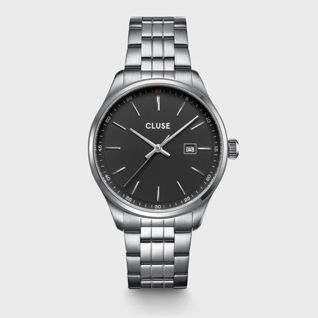 CLUSE Anthéor Watch Steel Black, Silver Colour CW20904 kol saati
