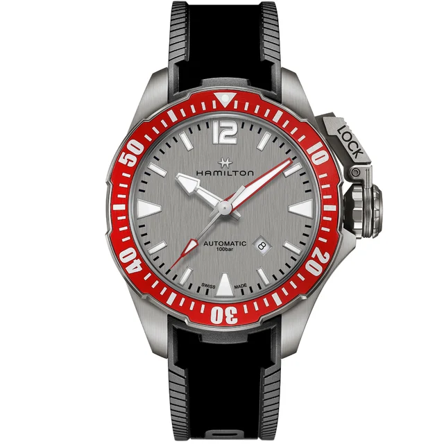 Hamilton Khaki Navy Frogman Titanium Auto H77805380 kol saati