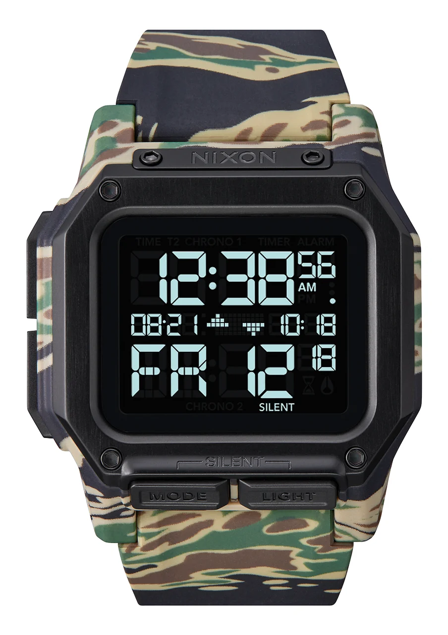 Nixon US Regulus - Tiger Camo A1180-2351-00 46 mm kol saati