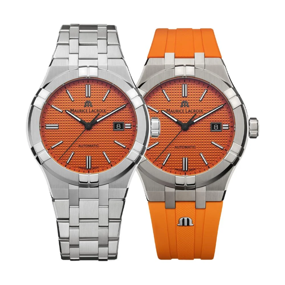 Maurice Lacroix Aikon Automatic Limited Summer Edition 42 mm - Orange AI6008-SS00F-530-E 42 mm kol saati