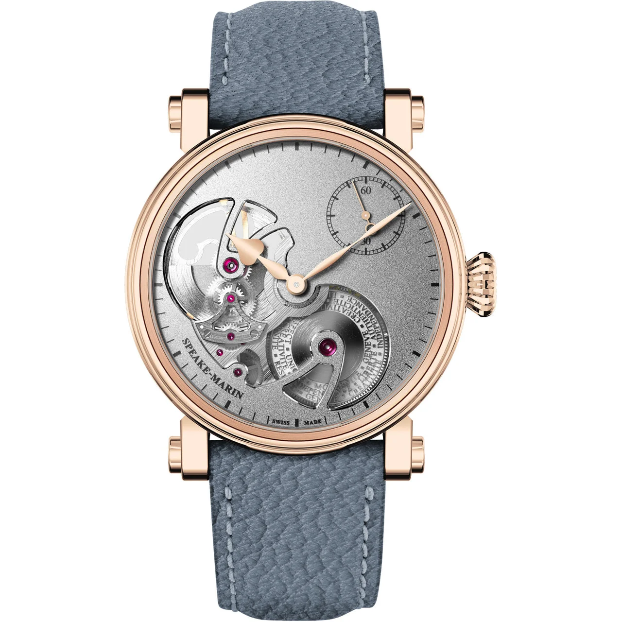 Speake-Marin Openworked Sandblasted Red Gold 38mm 423817440 38 mm kol saati