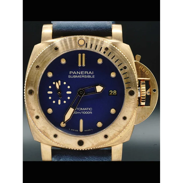 Panerai Submersible Bronzo Blu Abisso PAM01074 210000016374 kol saati