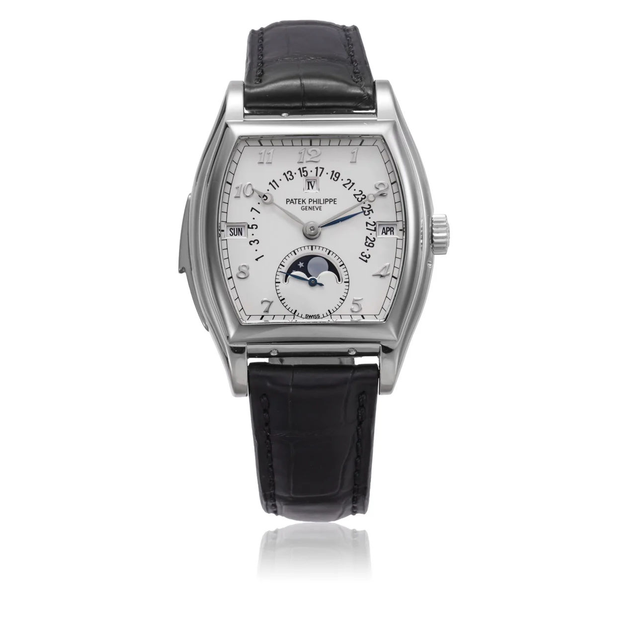 Patek Philippe PATEK PHILIPPE REF. 5013, MINUTE REPEATING, RETROGRADE PERPETUAL CALENDAR; PLATINUM kol saati