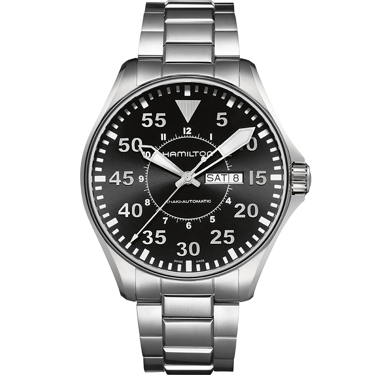 Hamilton Khaki Aviation Pilot Day Date Auto H64715135 46 mm kol saati