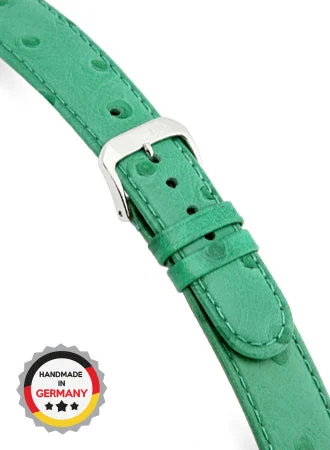 RIOS Grained Leather Durban - Apple Green - Ostrich Grained 4818/RI kol saati